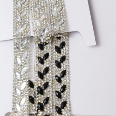 Crystal Beaded Ribbon Iron On Apparel Factory