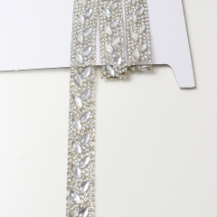 Crystal Beaded Ribbon Iron On Apparel Factory