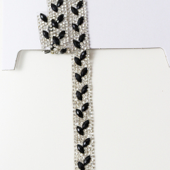 Crystal Beaded Ribbon Iron On Apparel Factory