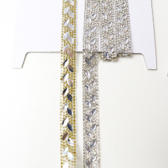 Crystal Beaded Ribbon Iron On Apparel Factory