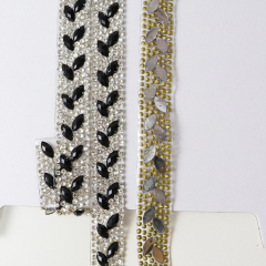 Crystal Beaded Ribbon Iron On Apparel Factory