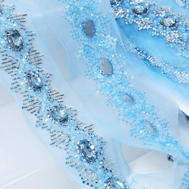 Plastic Beaded Rhinestone Trim for Sewing Clothes Exporter