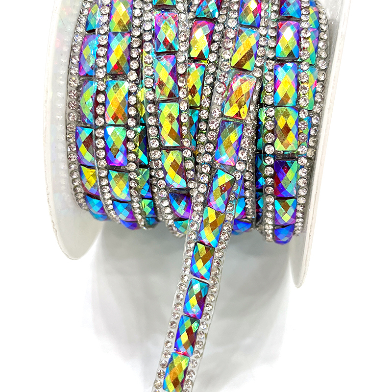 Luxury Rhinestone Applique Trim Iron On Apparel Exporter