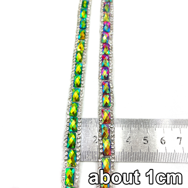 Luxury Rhinestone Applique Trim Iron On Apparel Exporter
