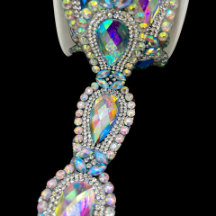 Bling Drop Shaped Gem Trim Iron On Clothes Shoes Supplier