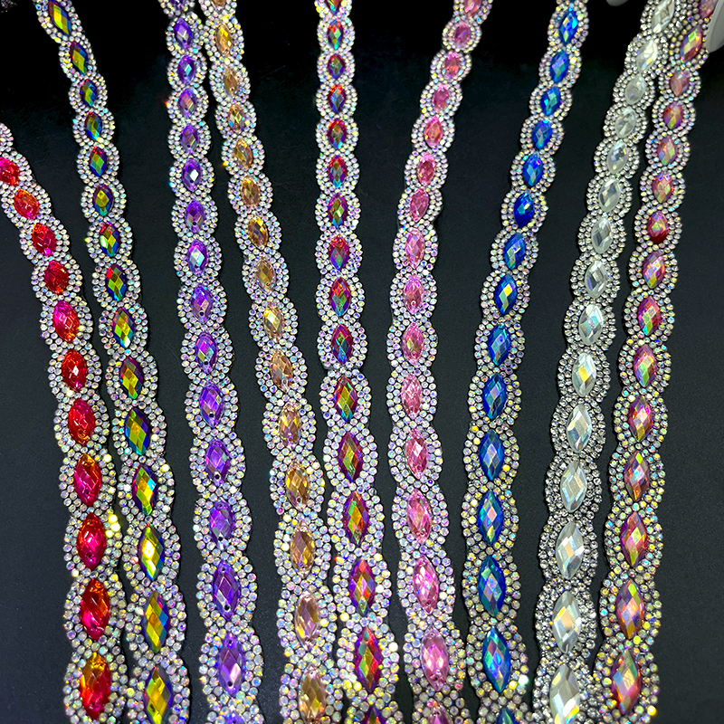 Horse Eyes Shaped Gemstone Trim for Clothes Bag Decor Manufacturer