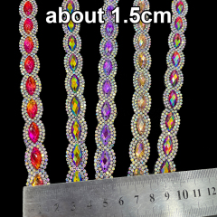 Horse Eyes Shaped Gemstone Trim for Clothes Bag Decor Manufacturer