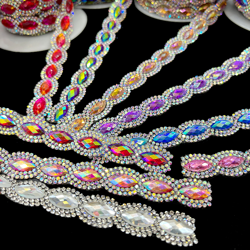 Horse Eyes Shaped Gemstone Trim for Clothes Bag Decor Manufacturer