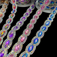 Horse Eyes Shaped Gemstone Trim for Clothes Bag Decor Manufacturer
