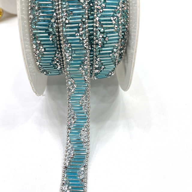 Shiny Crystal Beaded Trim By The Yard Factory