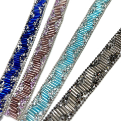 Shiny Crystal Beaded Trim By The Yard Factory