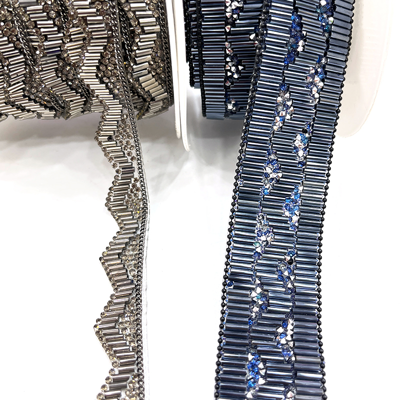 Diamante Beaded Chain Trim Custom