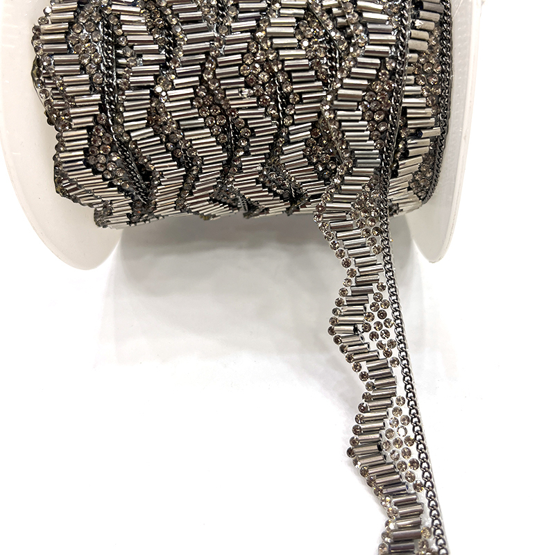 Diamante Beaded Chain Trim Custom