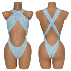 Luxury Backless Crystal Swimsuit Exotic Polewear Factory