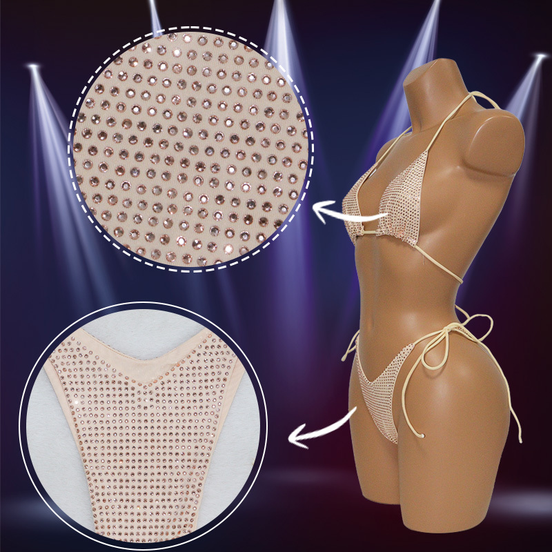 Sparkling Crystal Bikini for Night Club Pole Dancer Outfits Manufacturer