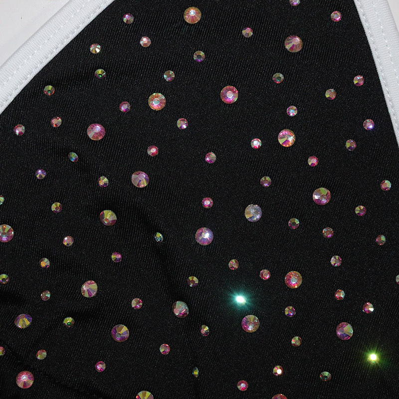 Sexy Diamond Rhinestone Micro Bikini Pole Dance Outfit Custom