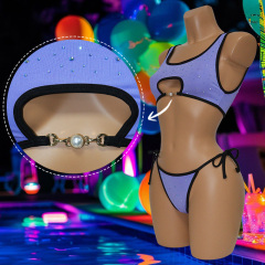 Blinged Out  Crystal Bathing Suit Pole Wear Suppliers