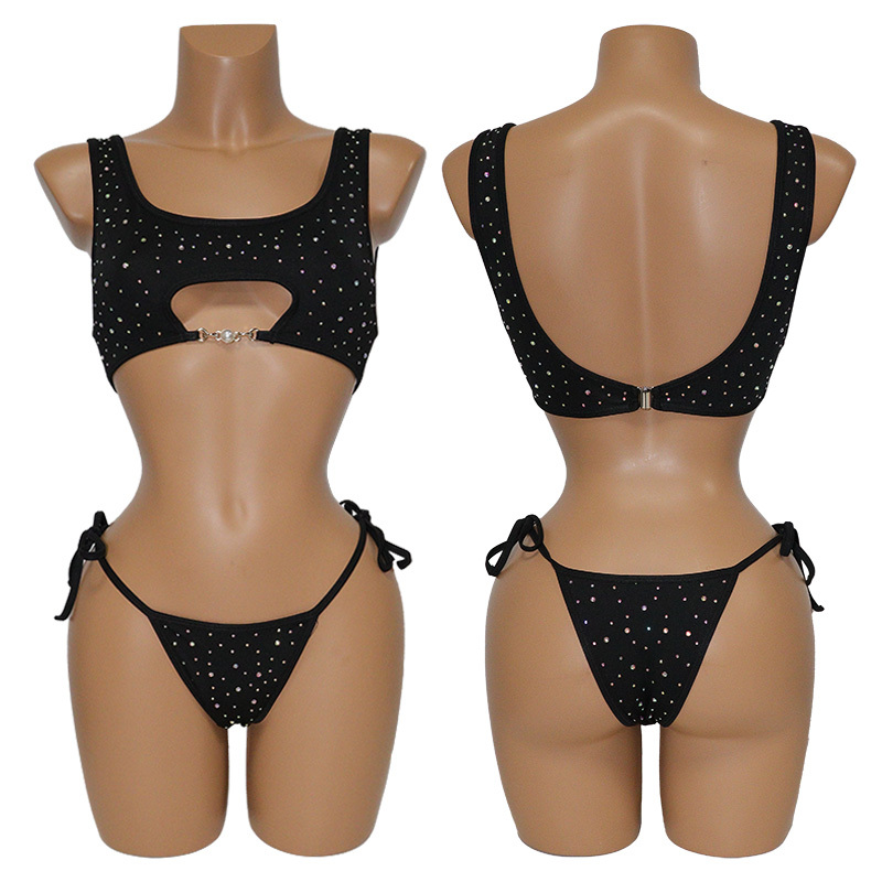 Blinged Out  Crystal Bathing Suit Pole Wear Suppliers