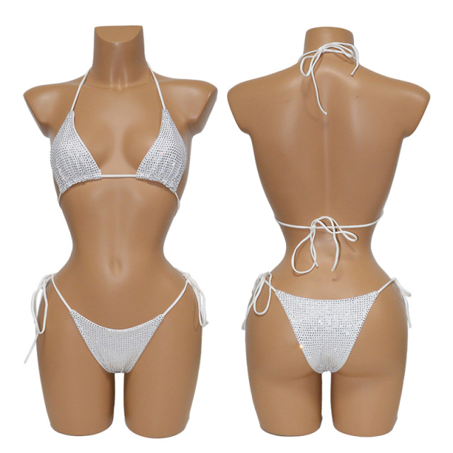 Bling Diamond Rhinestone Bathing Suit for Exotic Dancewear Suppliers