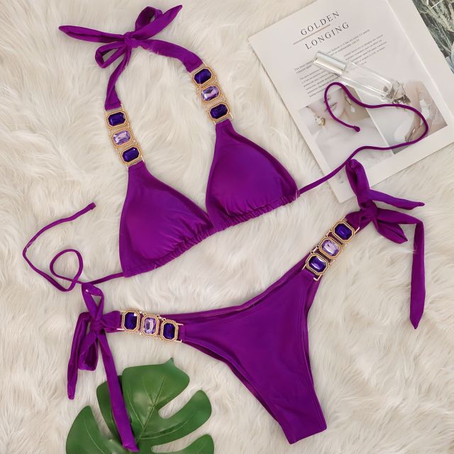 Luxury Multi Color Jewel Bathing Suit Bikini Manufacturer