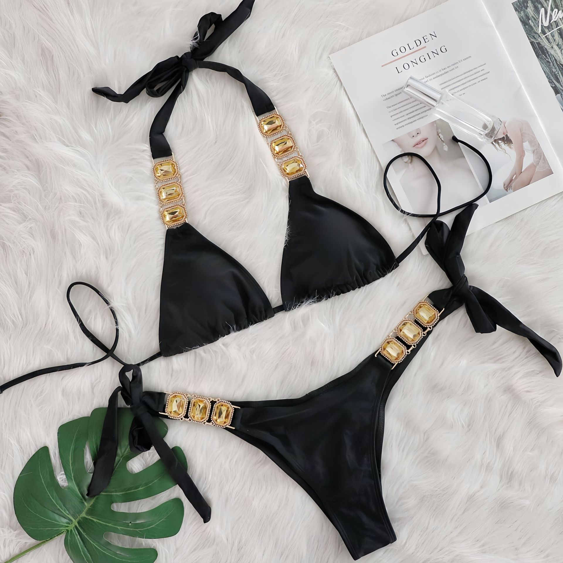 Luxury Multi Color Jewel Bathing Suit Bikini Manufacturer