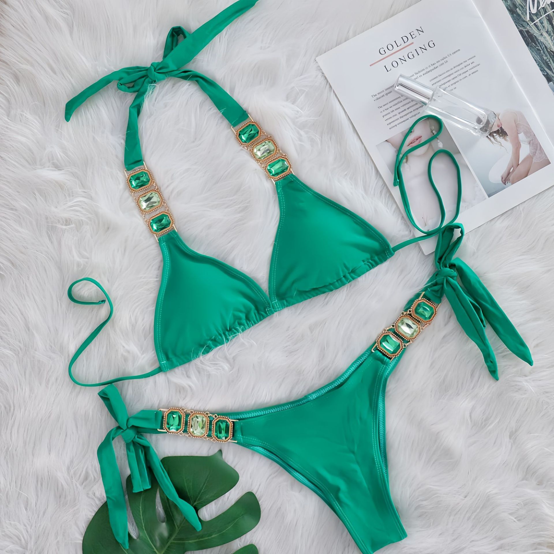 Luxury Multi Color Jewel Bathing Suit Bikini Manufacturer