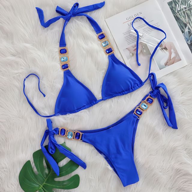 Luxury Multi Color Jewel Bathing Suit Bikini Manufacturer