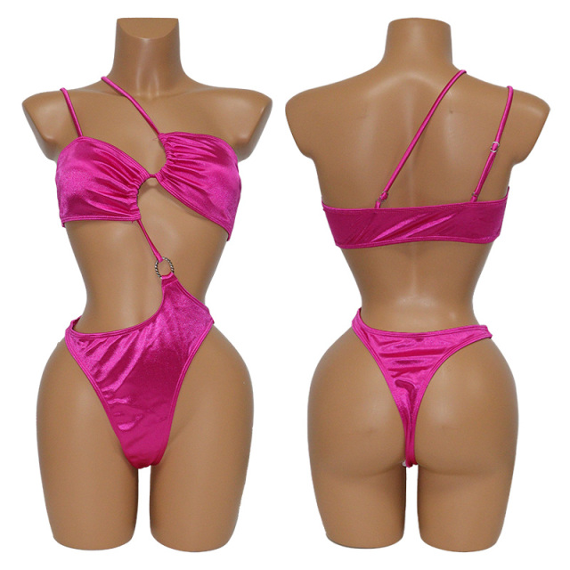 Sexy Cut Out One Piece Swimsuit for Pole Stripper Wear Supplier