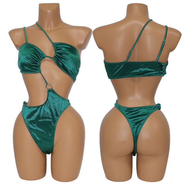 Sexy Cut Out One Piece Swimsuit for Pole Stripper Wear Supplier