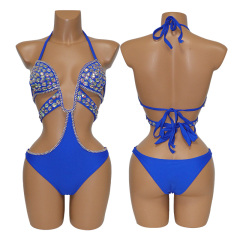 Deep V Neck Carnival Clothes with Sewing Crystals Exporter