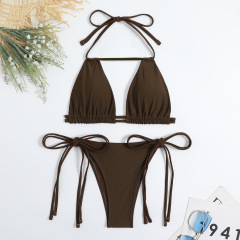 Sexy Ladies Halter Bikini Top for Beach Wear Factory