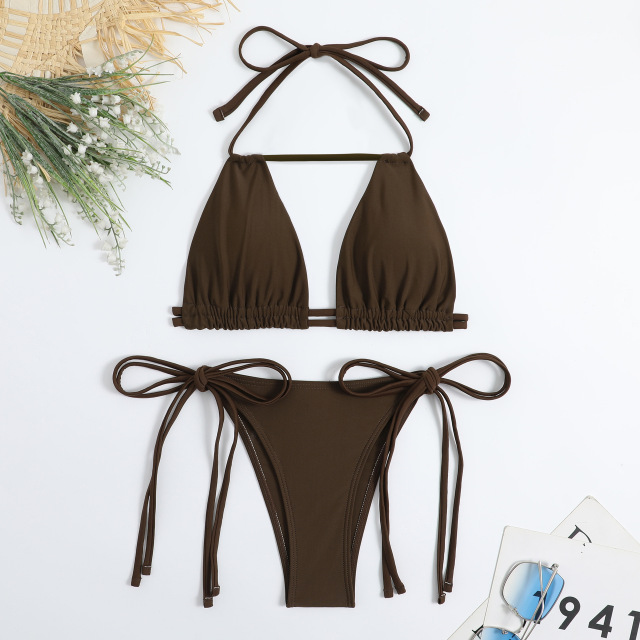 Sexy Ladies Halter Bikini Top for Beach Wear Factory