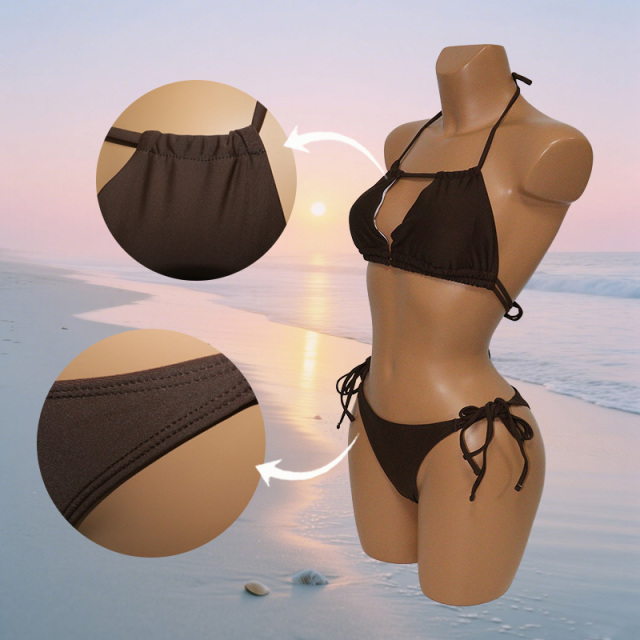 Sexy Ladies Halter Bikini Top for Beach Wear Factory