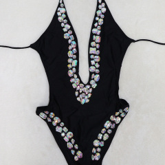 Ladies Deep V Neck Diamond Carnival Outfits Supplier