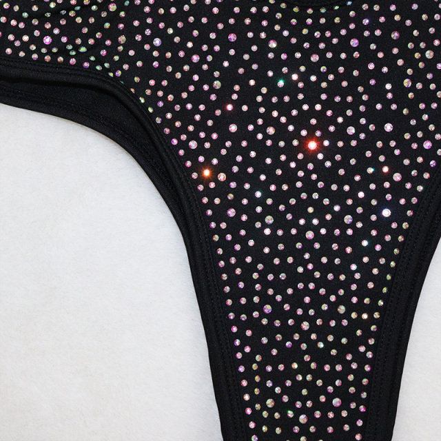 Sexy Rhinestone Bandage One Piece Stripper Outfit Exporter