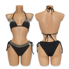 Sparkly Gradient Crystal Bathing Suit Stripper Outfit Manufacturer