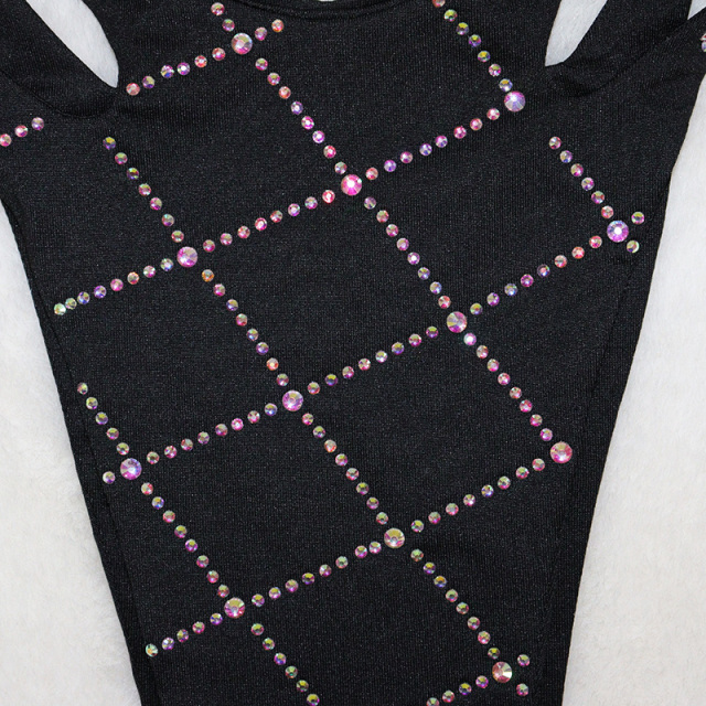 Black Diamond Plaid Bikini Stripper Wear Outfits Exporter