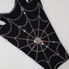 Sexy Spider Web Print Pole Dance Bikini Outfit Wholesale