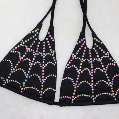 Unique Diamond  Spider Web Pattern Exotic Dancewear Supplier