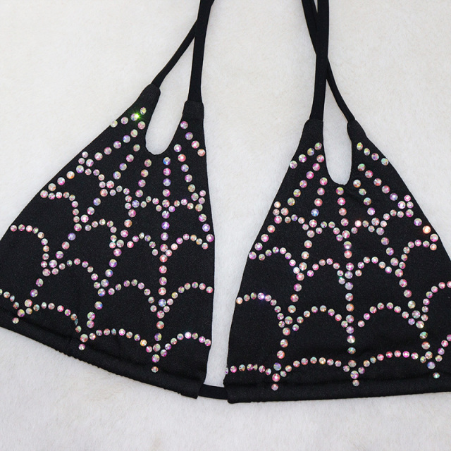 Unique Diamond  Spider Web Pattern Exotic Dancewear Supplier