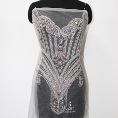 Full Body Rhinestone Applique for Evening Wedding Dress Exporter