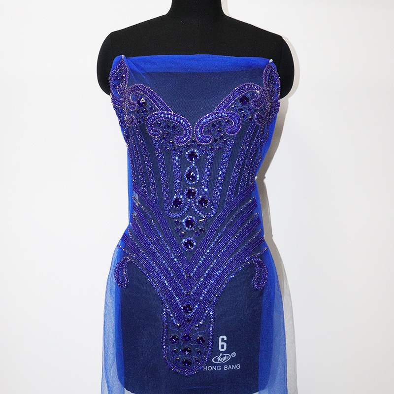 Full Body Rhinestone Applique for Evening Wedding Dress Exporter