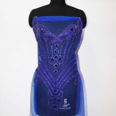 Full Body Rhinestone Applique for Evening Wedding Dress Exporter