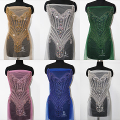Full Body Rhinestone Applique for Evening Wedding Dress Exporter