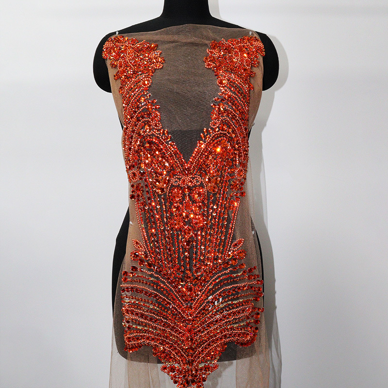 Bling Diamante Beaded Appliques for Dresses Manufacturer