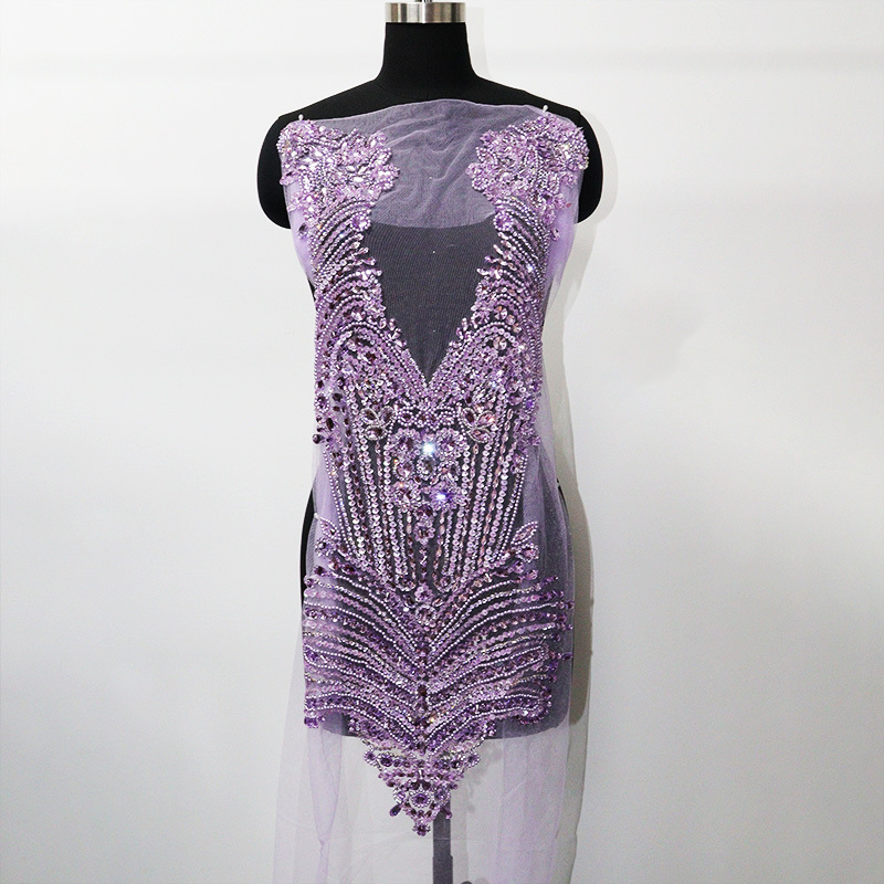 Bling Diamante Beaded Appliques for Dresses Manufacturer