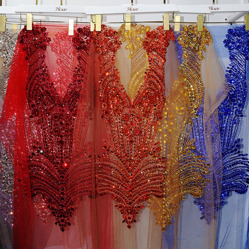 Bling Diamante Beaded Appliques for Dresses Manufacturer