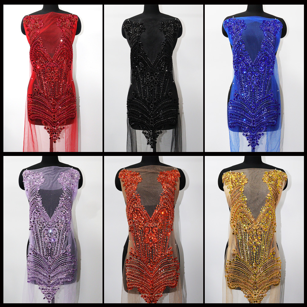 Bling Diamante Beaded Appliques for Dresses Manufacturer