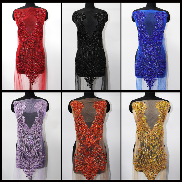 Bling Diamante Beaded Appliques for Dresses Manufacturer