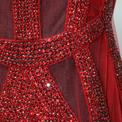 Full Bodice Rhinestone Applique for Making Bridal Dress Factory